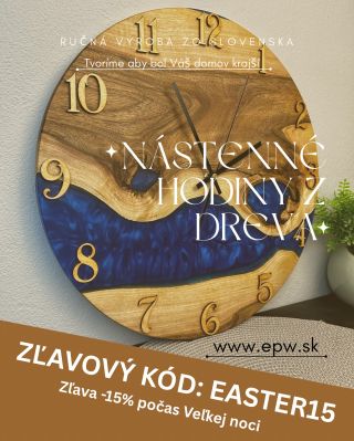 🐣 Zľavový kód: EASTER15 🐣 Využi zľavu -15% na celý nákup počas Veľkej noci 🤩 🌳Platí na celú ponuku naších produktov na...